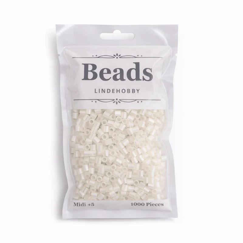 LindeHobby Beads Pearl 08 Blanco
