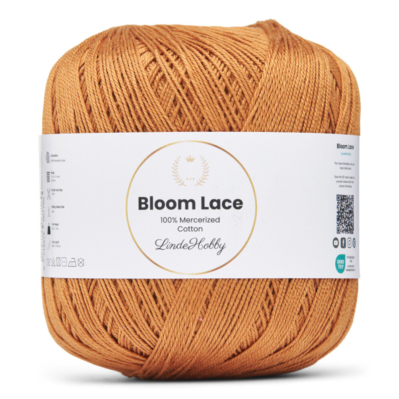 LindeHobby Bloom Lace Mercerized Cotton 07 Bronce