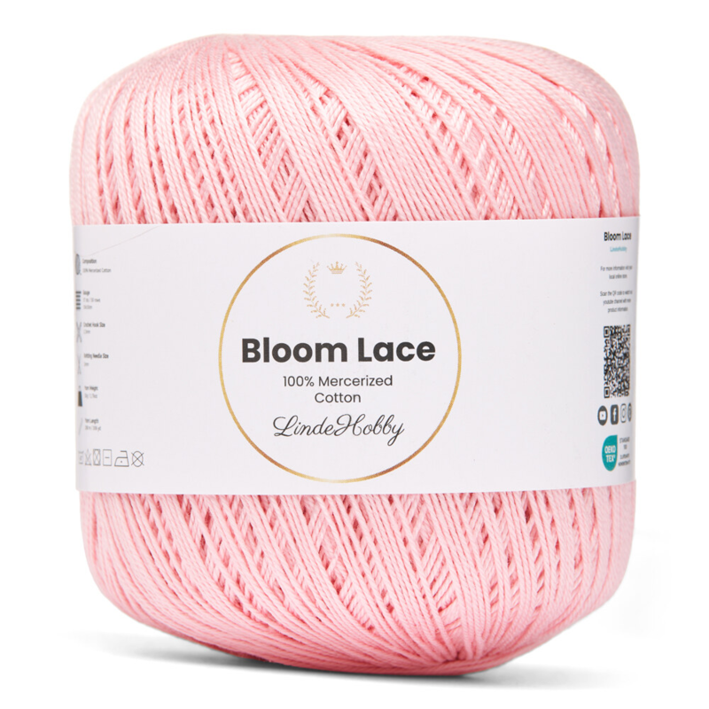 LindeHobby Bloom Lace Mercerized Cotton 09 Rosa claro