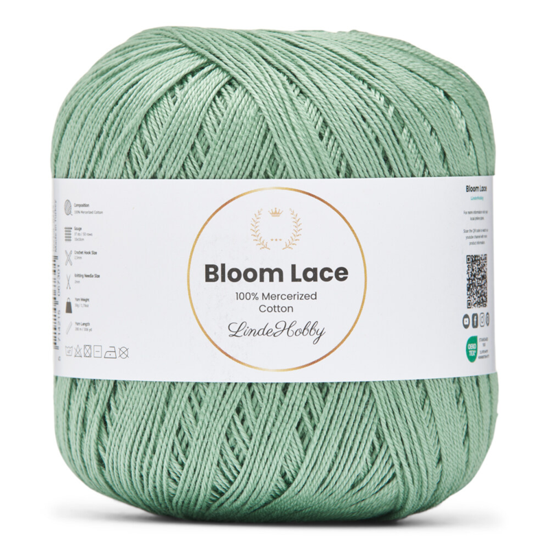 LindeHobby Bloom Lace Mercerized Cotton 19 Verde vintage