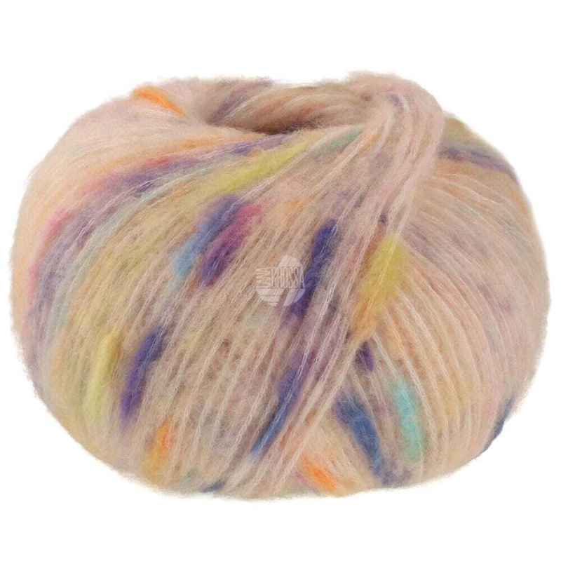 Lana Grossa Cassata 01 Melocotón/azul/amarillo/naranja/lila