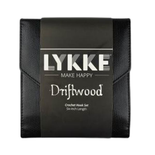 LYKKE Set de Ganchillos Driftwood, Negro, 15 cm