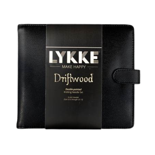 LYKKE Juego de Agujas de Doble Punta Driftwood, Negro, 15 cm (4.00-9.00 mm)