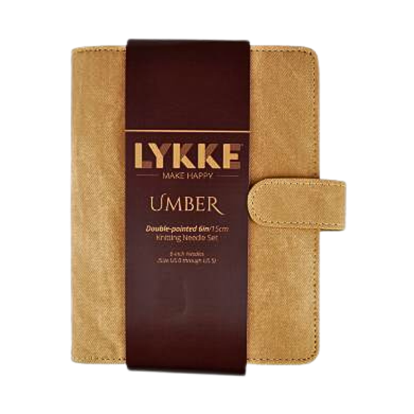 LYKKE Juego de Agujas de Doble Punta Umber, Tan, 15 cm (2.00-3.75 mm)