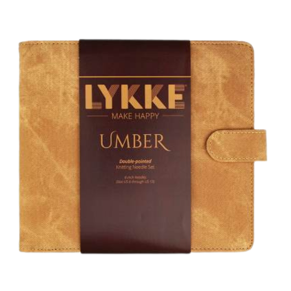 LYKKE Set de Agujas de Doble Punta Umber, Tan, 15 cm (4.00-9.00 mm)