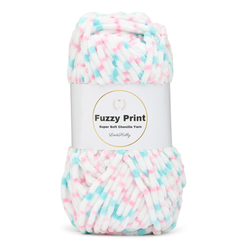 LindeHobby Fuzzy Chenille Print 07 Dulces sueños
