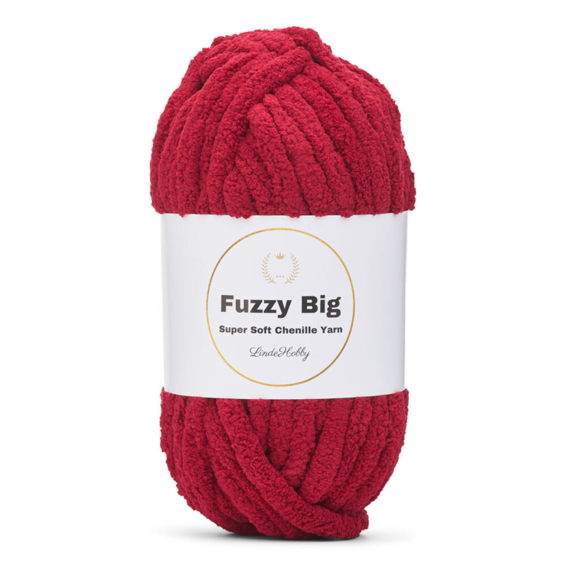 LindeHobby Fuzzy Chenille BIG 12 Burdeos