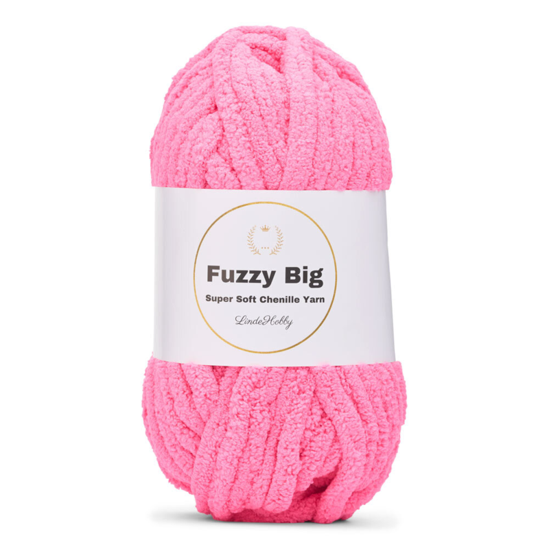 LindeHobby Fuzzy Chenille BIG 49 Rosa neón