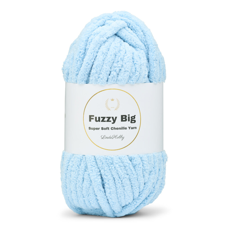 LindeHobby Fuzzy Chenille BIG 07 Azul bebé