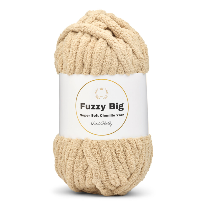 LindeHobby Fuzzy Chenille BIG 08 Beige (oscuro)
