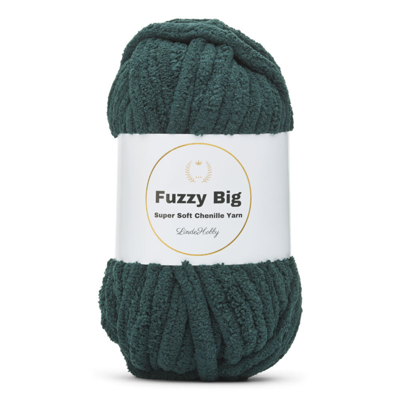 LindeHobby Fuzzy Chenille BIG 19 Verde oscuro Nefelina