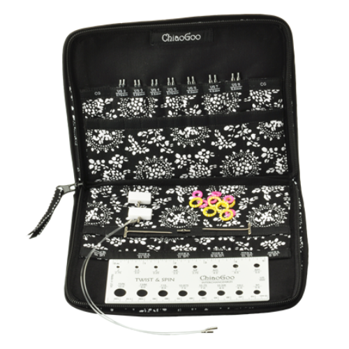 ChiaoGoo Set De Agujas Circulares Intercambiables Spin Bambú Complete 10 cm
