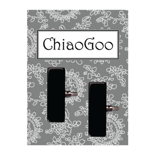 ChiaoGoo Topes De Cable, 2 Unidades Large Negro