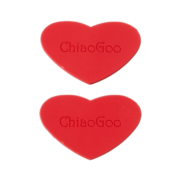 ChiaoGoo Empuñaduras de Goma Corazón, 2 uds