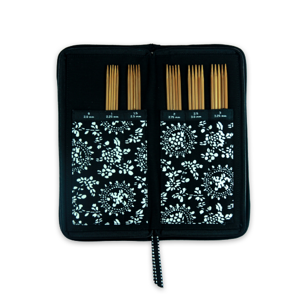 ChiaoGoo Set de Agujas de Doble Punta Bambú Patina, 15 cm