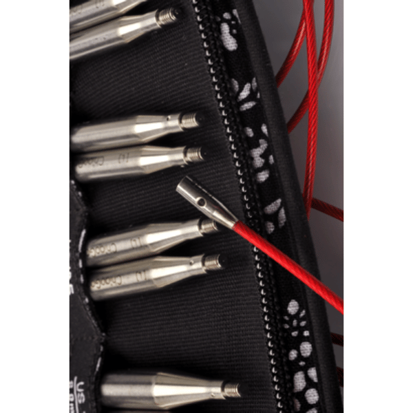 ChiaoGoo Set de Agujas Circulares Intercambiables Twist Red Lace, Small, 10 cm