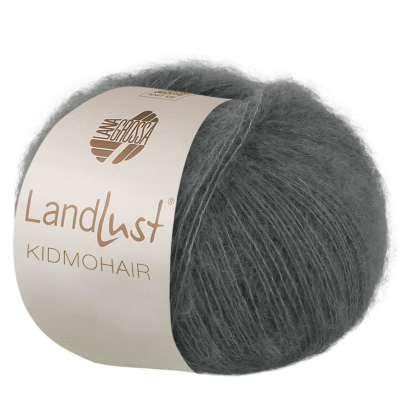 Lana Grossa Landlust Kidmohair 18 Gris oscuro