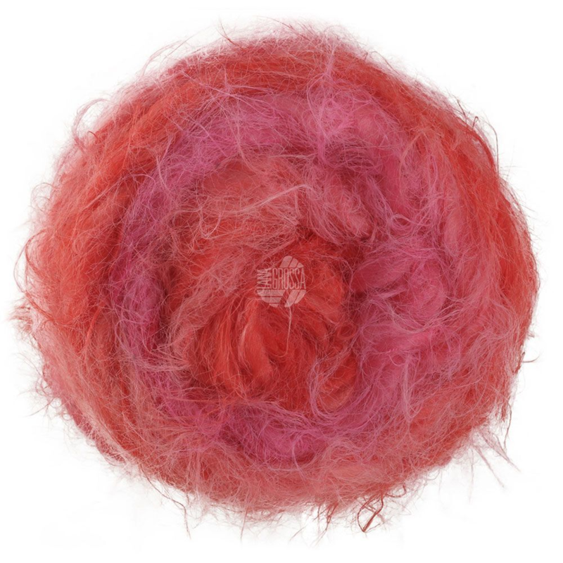 Lana Grossa Basta Mista 106 Rosa/Fucsia/Rosa salmón/Coral/Rojo