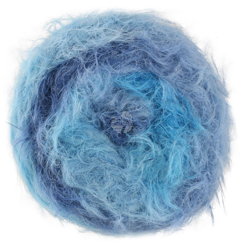 Lana Grossa Basta Mista 110 Turquesa/Azul adriático/Azul paloma/Azul oscuro