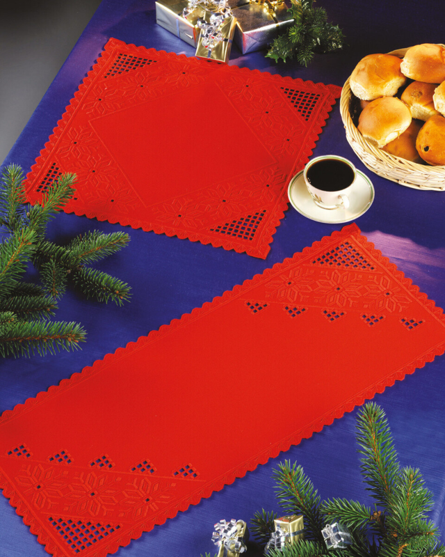 Kit de Bordado Rojo Hardanger 40 x 40 cm