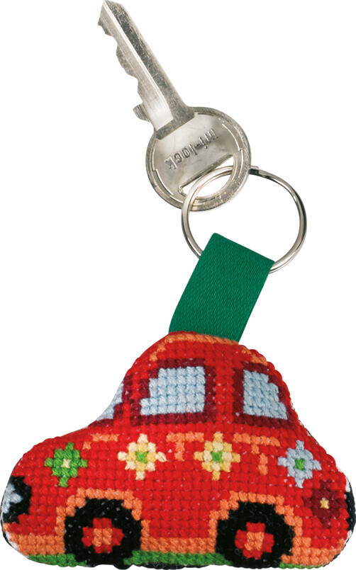 Kit de Bordado Fiat Rojo 7 x 5 cm