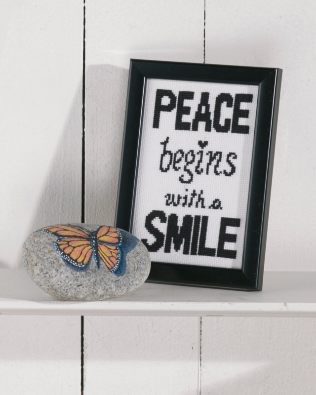 Kit de Bordado Peace 9 x 14 cm