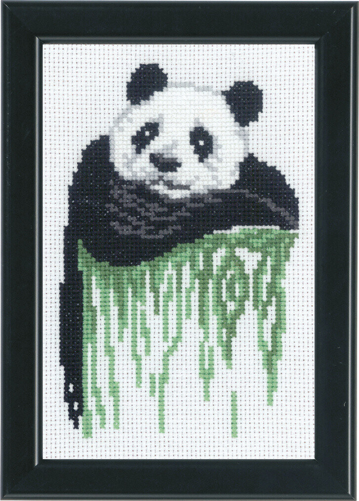 Kit de Bordado Panda 14 x 19 cm