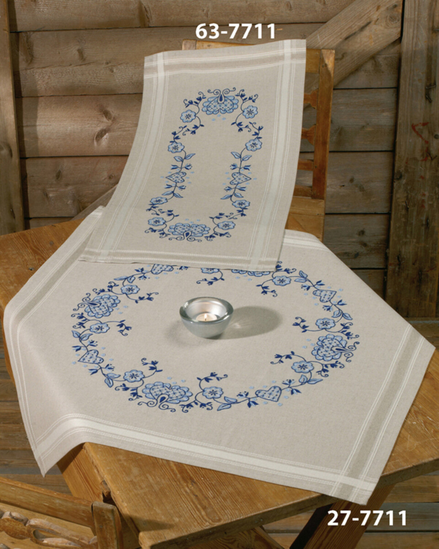 Kit de bordado Azul 80 x 80 cm