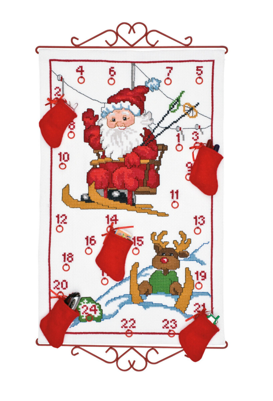 Kit de bordado Duende esquiador 5125/38 38 x 61 cm