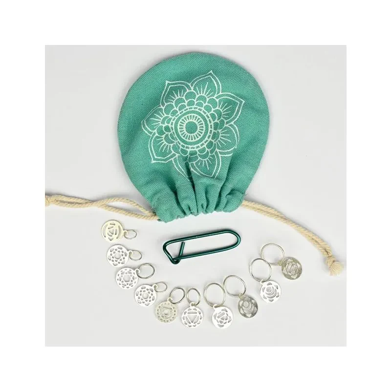 KnitPro Chakra Marcadores de Puntos, Plata