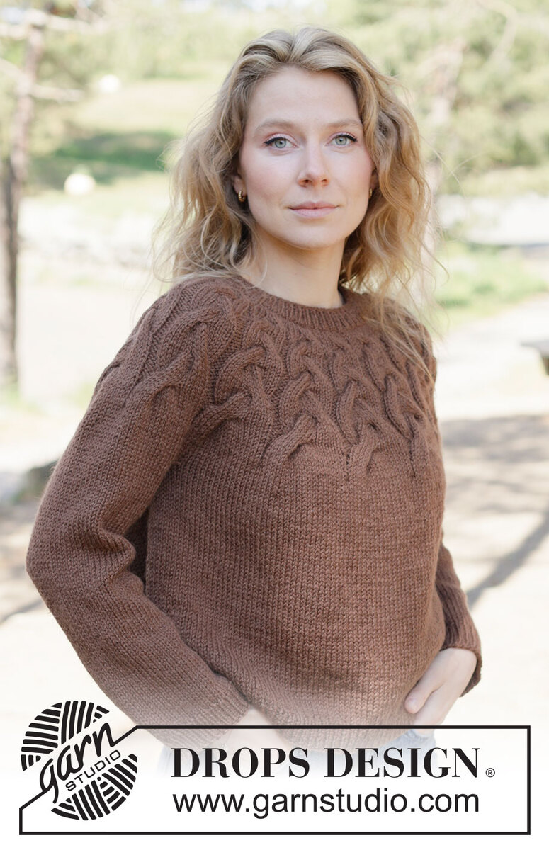 262-15 Autumn Valley Sweater by DROPS Design