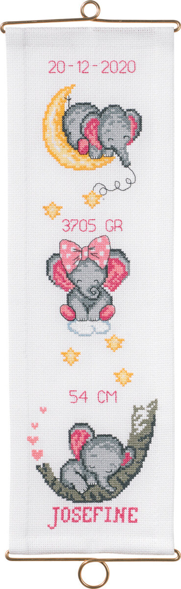 Kit de bordado Bautizo Josefine c/5188/14 14 x 44 cm