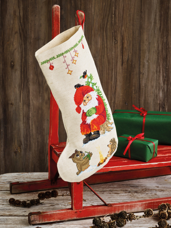 Kit de bordado El búho lee 27 x 44 cm