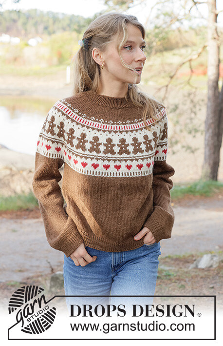 262-38 Cookie Parade Sweater by DROPS Design