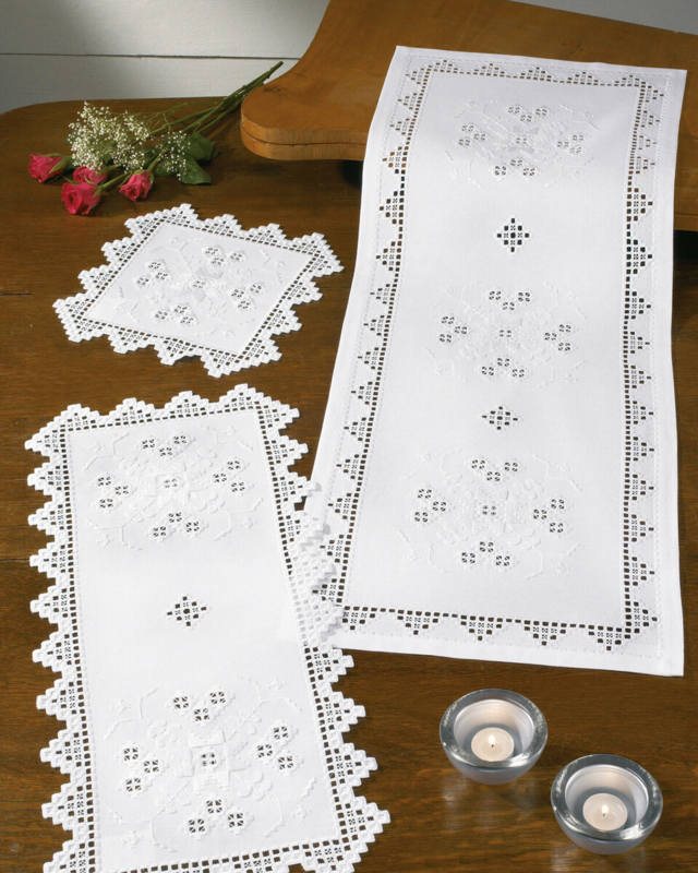 Kit de bordado Hardanger 31 x 71 cm