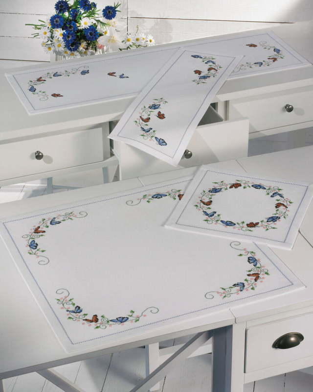 Kit de Bordado Mariposas 23 x 67 cm