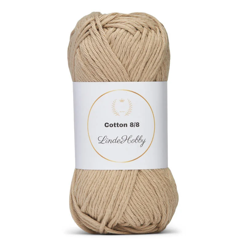 LindeHobby Cotton 8/8 – Natural Harmony, 10 ovillos 027 Corda