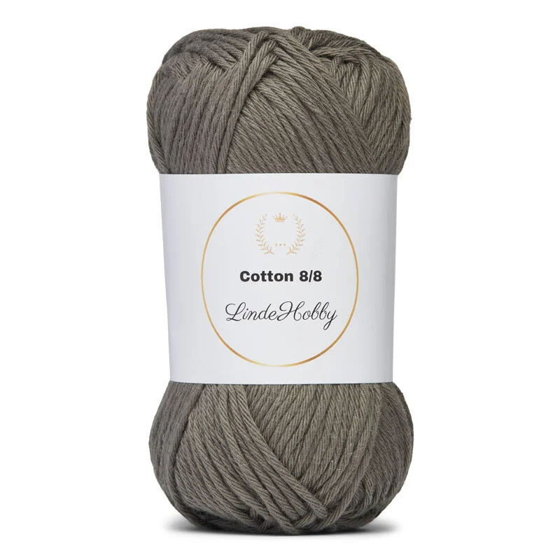LindeHobby Cotton 8/8 – Natural Harmony, 10 ovillos 070 Cemento