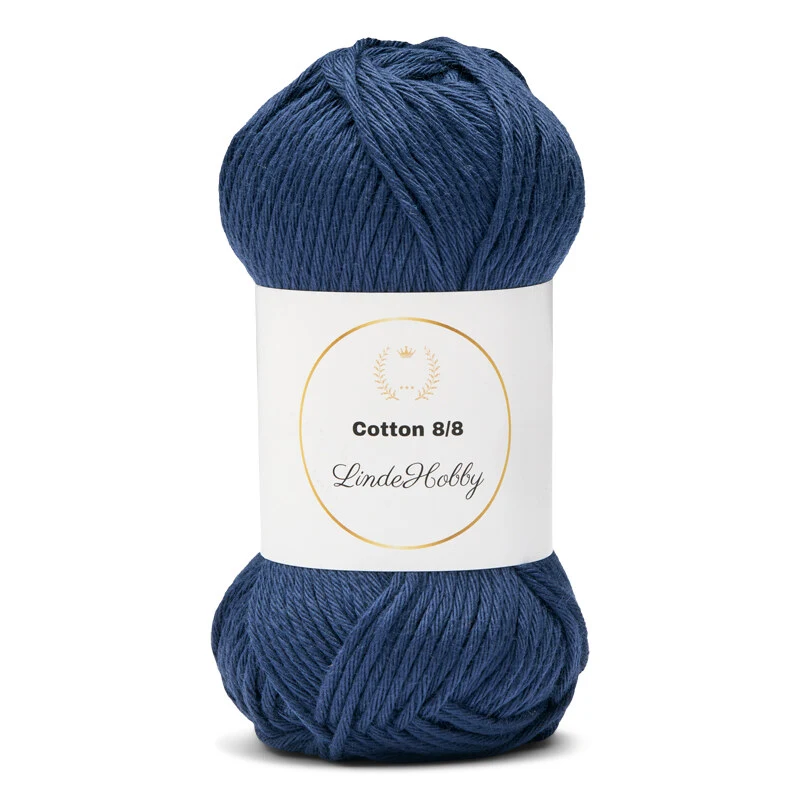 LindeHobby Cotton 8/8 – Autumn Glow, 10 ovillos 008 Blu Bimbo
