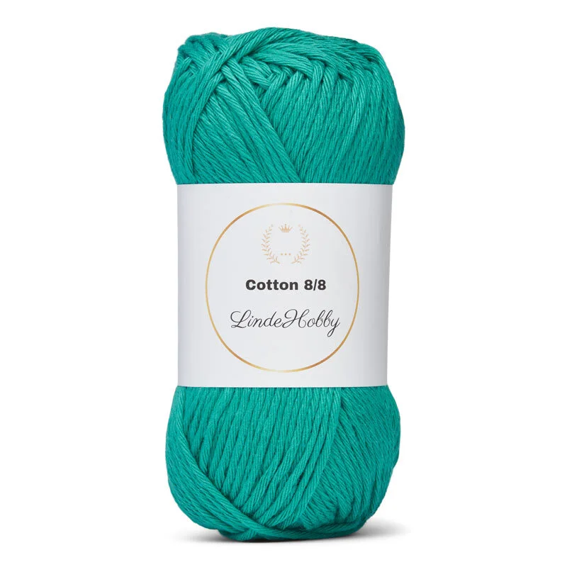 LindeHobby Cotton 8/8 – Autumn Glow, 10 ovillos 059 Smeraldo