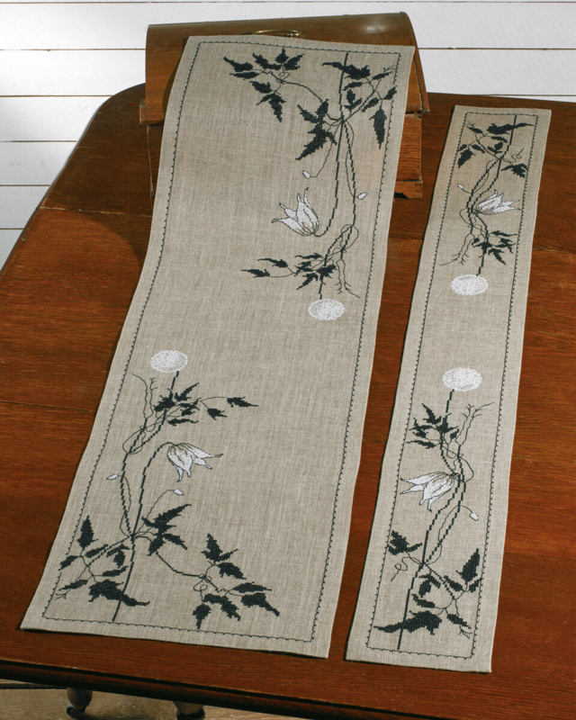 Kit de Bordado Silueta Clemátide 17 x 132 cm