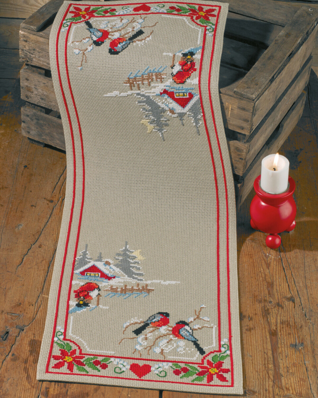 Kit de Bordado Navidad Clásica 33 x 93 cm