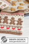 0-1665 Gingerbread Love Potholders