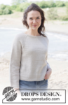 264-15 Frost Petal Sweater by DROPS Design