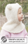 50-12 Snow Bear Balaclava by DROPS Design