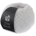 Lana Grossa Cosy Socks 08 Gris claro