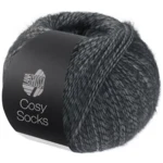 Lana Grossa Cosy Socks 07 Gris oscuro