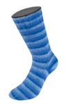 Lana Grossa Cosy Socks Soft Stripes 109 Azul claro/azul cielo/azul/azul marino