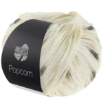 Lana Grossa Popcorn 09 Blanco/beige/camel/gris/antracita