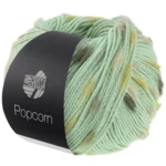 Lana Grossa Popcorn 16 Verde blanco/blanco roto/amarillo suave/oliva/gris oscuro